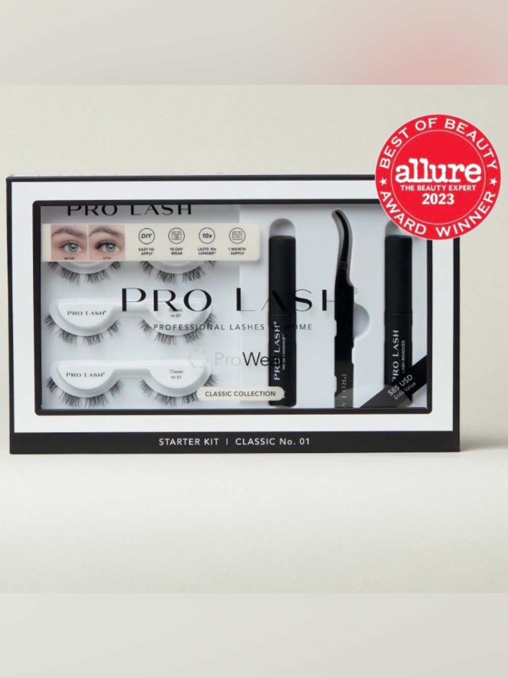 NIB Classic No. 01 Starter Kit — Black False Lashes & Adhesive
